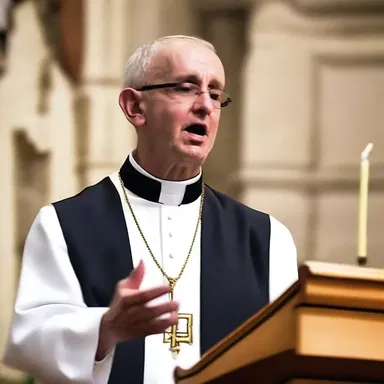 The priest delivered a thought-provoking sound bite during his sermon.