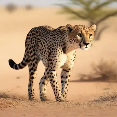 In African mythology, the cheetah is often associated with the deities of speed and agility.