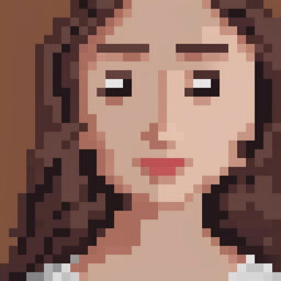 A 32x32 pixel art image of Jacinda Ardern, the Prime Minister of New Zealand