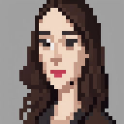 A 32x32 pixel art image of Jacinda Ardern, the Prime Minister of New Zealand