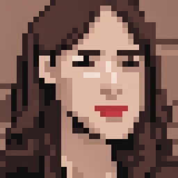 A 32x32 pixel art image of Jacinda Ardern, the Prime Minister of New Zealand