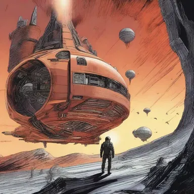 In the science fiction novel, the protagonist finds themselves trapped in a firetrap spaceship, struggling to find a way to escape.