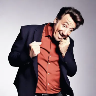 The comedian told an explicit joke that left the audience in stitches.