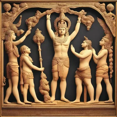 The mythological story contained explicit descriptions of the gods and their powers.