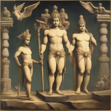 The mythological story contained explicit descriptions of the gods and their powers.