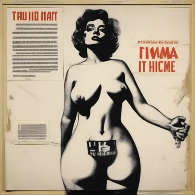 The artist used explicit imagery to convey their message of political dissent.