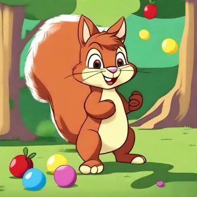In the animated series, the mischievous squirrel had an obsession with collecting drupes, often getting into comedic adventures trying to obtain them.