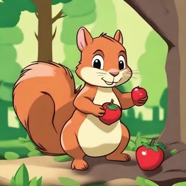 In the animated series, the mischievous squirrel had an obsession with collecting drupes, often getting into comedic adventures trying to obtain them.