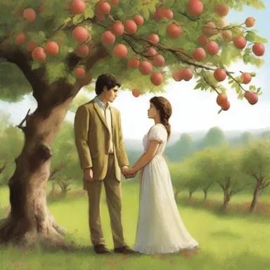 As they strolled hand in hand through the orchard, he picked a ripe drupe from a branch and lovingly fed it to her, symbolizing their growing affection.