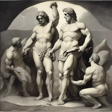 In Greek mythology, the first humans were said to have been created from clunch by the god Prometheus.