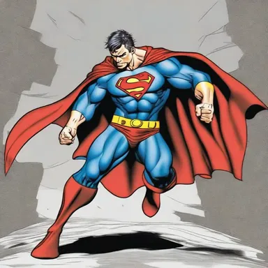 The superhero's cape was caught in a knotty mess after a fierce battle.