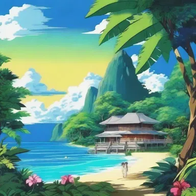 The anime series explored a pantropic world with diverse characters and settings, showcasing the beauty and mystique of different tropical landscapes.