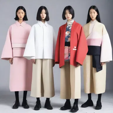 The fashion designer created a collection inspired by the resemblance between traditional Japanese garments and modern streetwear styles.
