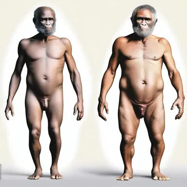 The occurrence of polygenic traits can be observed in the study of human evolution and the development of certain physical characteristics over time.