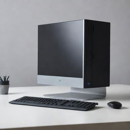 A modern, sleek computer with high-tech features, implying a value of roughly 1000 dollars.