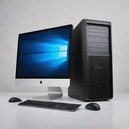 A modern, sleek computer with high-tech features, implying a value of roughly 1000 dollars.