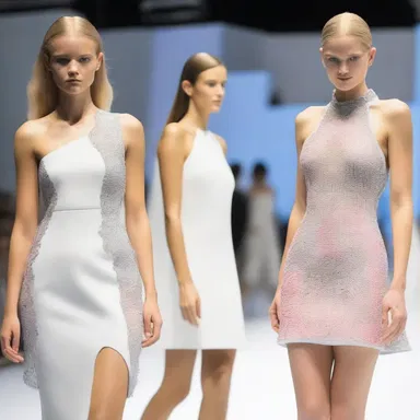 The fashion industry's annual trade show showcased the latest technological advancements, including dresses embedded with exabits of digital information.