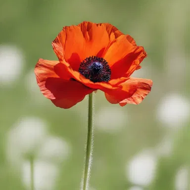 Why did the flaming poppy become a comedian? Because it had a bright sense of humor!