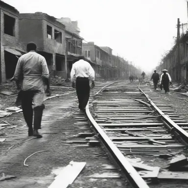 After the war, it was necessary for the government to tidy up the economy and rebuild infrastructure.