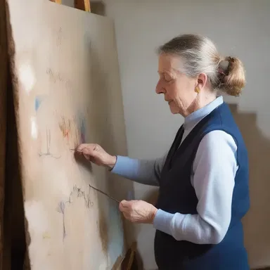 The artist meticulously tidied up the details of the painting, ensuring that every stroke was perfect.