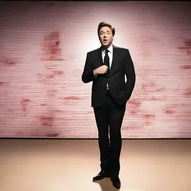 The comedian delivered his punchline nebulously, leaving the audience scratching their heads in confusion.