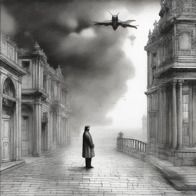 The author depicted the protagonist's thoughts nebulously, blurring the lines between reality and imagination.