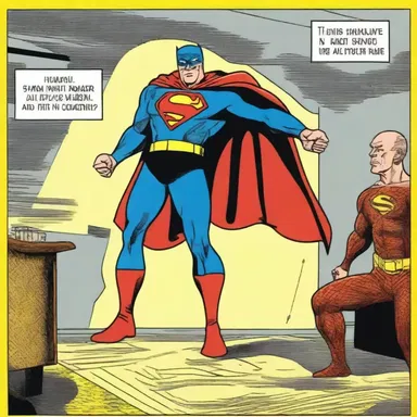 In the comic book, the superhero used a pricker to make small holes for attaching his costume together.