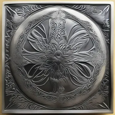 The artist used a pricker to create intricate designs on a metal plate for printmaking.