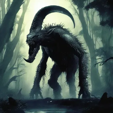 In the horror movie, the monstrous creature had long prickers protruding from its body.