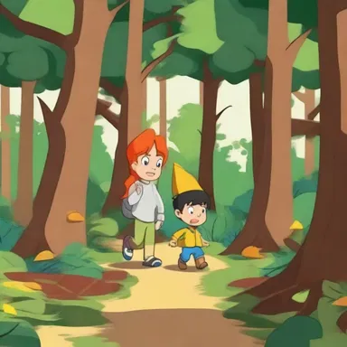 In the cartoon, the leaves susurrate as the characters walk through the forest.