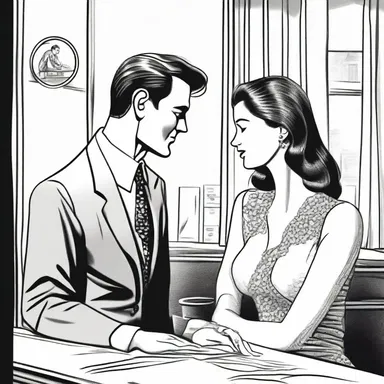 Despite the woman's best efforts to ignore him, the man's insisting on her love never wavered.