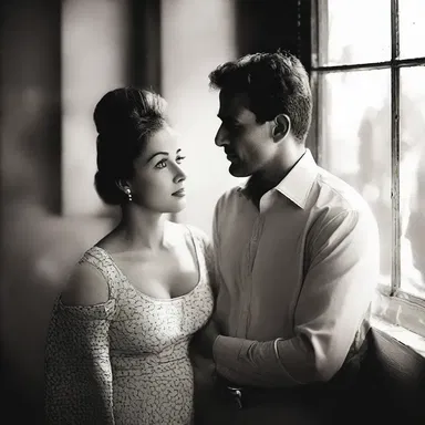 Despite the woman's best efforts to ignore him, the man's insisting on her love never wavered.