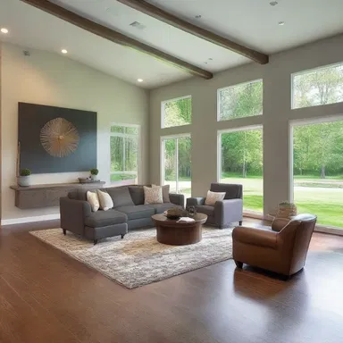 The client's insisting on an open floor plan resulted in a modern and spacious design for their new home.