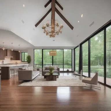 The client's insisting on an open floor plan resulted in a modern and spacious design for their new home.