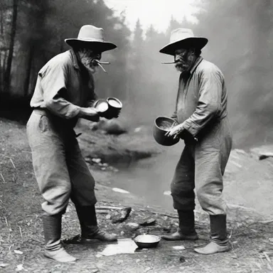 During the gold rush, many tagalongs followed the prospectors in hopes of finding some treasure for themselves.