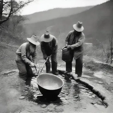 During the gold rush, many tagalongs followed the prospectors in hopes of finding some treasure for themselves.