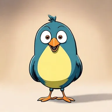 The mischievous little bird was always a tagalong to the main character in the cartoon, getting into all sorts of trouble.