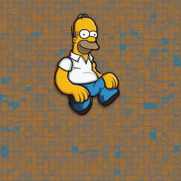 A 32x32 pixel art sprite of Homer Simpson, styled in the vein of classic Nintendo games