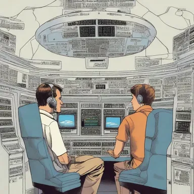 In the science fiction novel 'The Flight Engineer's Secret,' the flight engineer discovers a hidden function in the airplane's computer that can change the course of the flight.