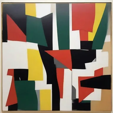 The abstract painting was meant to be befuddling, as it portrayed a complex and confusing image.