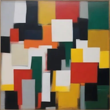 The abstract painting was meant to be befuddling, as it portrayed a complex and confusing image.