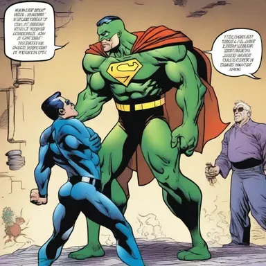 The plot twist in the superhero comic series befuddled readers, who were taken by surprise when the hero turned out to be the villain.