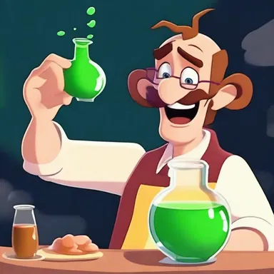 The animated character often gets befuddled after drinking a mysterious potion, leading to hilarious and unpredictable situations.