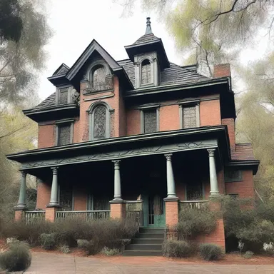 The haunted mansion was filled with eerie nonsense, casting a chilling ambiance over the entire place.