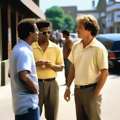 The movie had a scene where the characters engaged in a nonsensical conversation, adding a comedic element to the film.