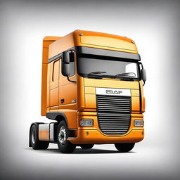This is a high-quality digital art image of a DAF A13, a classic Dutch truck