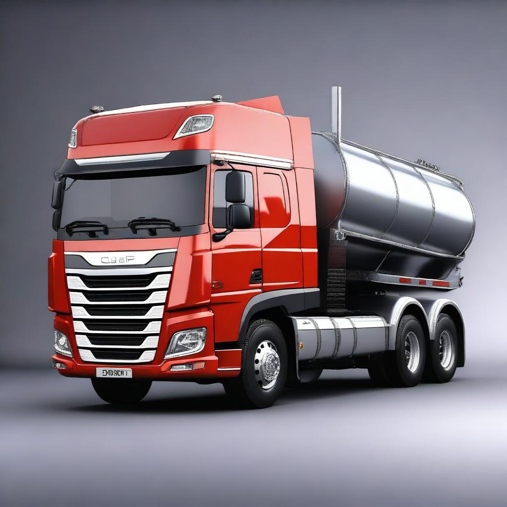 A top-notch digital art image depicting a DAF Torpedo truck