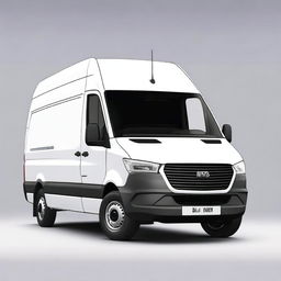 A high-resolution digital art image featuring a DAF Sprinter Van