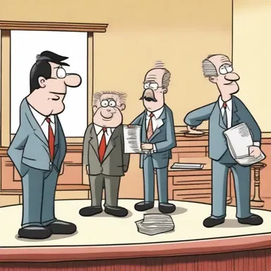 In the cartoon, the characters attend an execution sale where everything in the house is being auctioned off.
