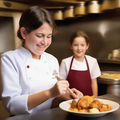 In the heartwarming family film, the protagonist, a young chef, overcame all odds to win the 'Best Chicken Stew' competition and saved the struggling restaurant from closure.